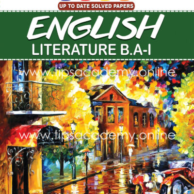 Tips English Literature B.A Part I (New Edition)